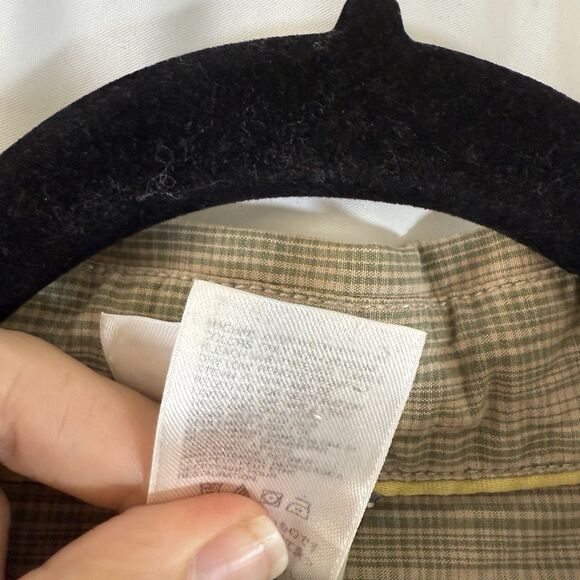 The North Face Shirt Men's XL Green Button Up Long Sleeve Pocket 100% Cotton - Picture 7 of 11